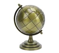 QANYEGN Globo terrestre, Globo terrestre rotante in tutte le direzioni a 360°, Globo da tavolo moderno in lega per la libreria educativa della scrivania dell'ufficio domestico deco