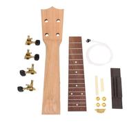 QANYEGN Kit ukulele, ponte con manopola per corde sul manico della chitarra, parti di ukulele non finite da 21 pollici in legno per scuola, casa, artigianato per l'asilo
