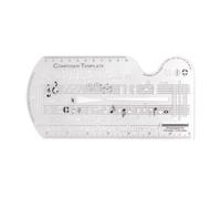 QANYEGN Modello di compositore, righello per il disegno di spartiti Duas Scapes Curve Ruler, Rigno dello strumento manoscritto di simboli di musica per compositori e appassionati d
