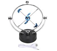 QANYEGN Palle per l'equilibrio dell'oscillazione del movimento perpetuo del pianeta, sfere mobili per l'equilibrio del pianeta, ornamento elettronico del movimento perpetuo per il