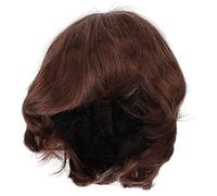 QANYEGN Parrucche marrone chiaro uomo, maschio corto e lisci i capelli, parrucca per capelli dritti corti per costume esplay di display di Halloween