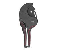 QANYEGN PVC Pipe Cutter, Ratcheting PVC Pipe Cutter Tool, Ratchet Action Self Locking Replaceable Blade Tubing Scissors for CPVC PEX Rubber Hose (0-63)