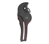 QANYEGN PVC Pipe Cutter, Ratcheting PVC Pipe Cutter Tool, Ratchet Action Self Locking Replaceable Blade Tubing Scissors for CPVC PEX Rubber Hose (0-42)