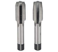 QANYEGN Rubinetto manuale metrico das 2 pezzi, maschi metrici in acciaio al carbonio, strumento di maschiatura in acciaio al carbonio con scanalatura dritta con filettatura M20