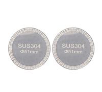 QANYEGN Schermo per disco per caffè espresso, rete filtrante con spessore 1,2 mm, schermo filtrante a doppio strato in acciaio inossidabile per cestello filtrante portafiltro per c (51 mm)