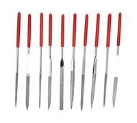 QANYEGN Set di lime ad ago da 10 pezzi, comode lime per gioielli, mini set include tondo conico per metallo, legno, plastica, gioielli, modello (3*140 mm)