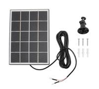 QANYEGN Solar Panel, Wall Mounted Monocrystalline Silicon Solar Panel, Solar Panel Charger with Bracket for Video Doorbell 4 3 Plus 2 (Black)