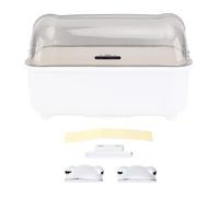 QANYEGN Stendino per piatti, porta-asciugatrice con coperchio, portaposate, organizer per biberon per bancone della cucina