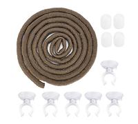 QANYEGN Viti di rettili, escursioni flessibili giungle lunghe viti, vite artificiali da 9,84 piedi di rattan per arrampicata, camaleonte, lucertole, geco (large)