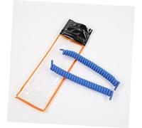 QAONEAY 6 pezzi Lacci elastici a spirale a for scarpe da ginnastica e casual elasticizzati in lattice Nero Rosso blu Cinturini for facili scivolare for adulti