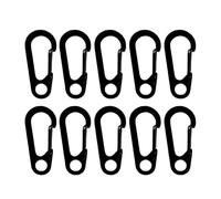 Qaonsciug 10Pcs Piccolo Moschettone Clip Per Chiavi Zaini Campeggio Outdoor Moschettone Clip In Acciaio Inox Portachiavi Clip Moschettone Gancio