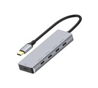 Qaonsciug 3. Portatile USB C Splitter 4 Porte 10Gbps PD100W Caricabatterie In Alluminio Per Laptop Tablet Accessori Del Telefono Adattatore USB C Per Laptop