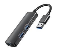 Qaonsciug 3 USB Multiport Adattatore di Ricarica 4 Porte USB Docking Station Espandi Efficienza Supporto Ricarica Rapida