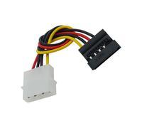 Qaonsciug 4 Pin to Hard Driver Power Cable 15Pin Y Splitter Double Hard Drive Disk Extension Cord Adapter Connector Server Power Adapter