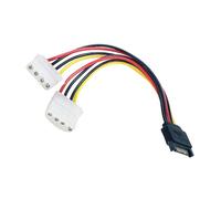 Qaonsciug 4 Pin to Hard Driver Power Cable 15Pin Y Splitter Double Hard Drive Disk Extension Cord Adapter Connector Server Power Adapter