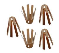 Qaonsciug 5Pcs Ottone Golf Albero Adattatore Spessori Distanziale 8 Gambe Per Ferro Ottone Golf Shaft Shims
