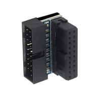 Qaonsciug 90 Degree USB3.0 Right Angled Desktop Computer Adapters for PC Motherboards HassleFree Installation Two Option