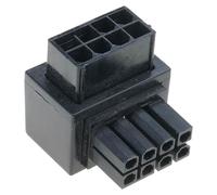 Qaonsciug Adattatore di alimentazione 8PIN Connettore GPU a 90 gradi per computer desktop Schede grafiche Connettore a gomito ad angolo retto GPU Power