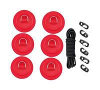 Qaonsciug Anelli a D in acciaio inossidabile Pad in PVC impermeabilizza hardware marino per barche gonfiabili Tavola da surf Kayak Pad in acciaio inossidabile
