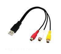 Qaonsciug Cavo adattatore da USB maschio a 1P End femmina cavo audio video convertitore cavo di linea USB a 1P End Wire per HDTV