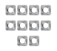 Qaonsciug Confezione da 10 fodere per bruciatori per stufe, coperture in latta per una protezione efficiente dell'olio e una facile manutenzione del piano cottura