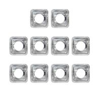 Qaonsciug Confezione da 10 fodere per bruciatori per stufe, coperture in latta per una protezione efficiente dell'olio e una facile manutenzione del piano cottura