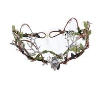 Qaonsciug Copricapo da donna per Halloween, Natale, matrimonio, foglia, cerchietto, fate, fascia per capelli