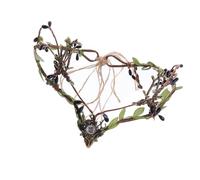 Qaonsciug Copricapo da donna per Halloween, Natale, matrimonio, foglia, cerchietto, fate, fascia per capelli