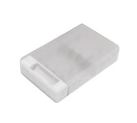Qaonsciug Custodia trasparente per batterie con tester per celle doppie/trible A, scatola di immagazzinaggio per batterie