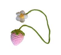 Qaonsciug Customes Tessuto A Mano Frutta Tenda Tieback Filo Naturale Camera Accento Per Camera Da Letto Vivaio Decorativo Fragole Tenda Gancio Uncinetto