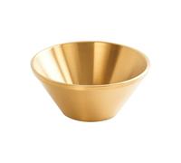 Qaonsciug Doppia Parete Isolato Zuppa Ciotola Gelato Dessert Tazze Acciaio Inox Cucina Forma V Insalata di Miscelazione Facile Da Pulire Forma di V Insalata di Miscelazione