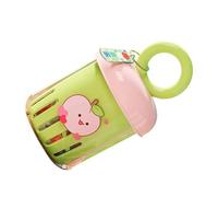 Qaonsciug Efficace contenitore per frutta da viaggio, staccabile, in solido polipropilene, con guarnizione a prova di perdite, include una delicata forchetta per il trasporto, a prova di fuoriuscite