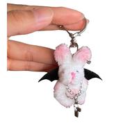 Qaonsciug Elegante coppia nera di figurine Hangings giovane coppia ornamento appeso per chiavi e auto comodo portachiavi ciondolo amore fascino, Nero , Taglia unica