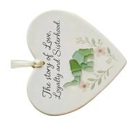 Qaonsciug Elegante Trasparenza Festival Ornamento Per Famiglia Vacanze Tradizione Decorativo Vetro di Mare Decorazione Amicizia Resistente alle intemperie Ciondolo di Natale