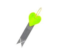 Qaonsciug Facile installazione amore cuore nastro notte ciclismo ciondolo bici moda decorazione bici strisce di avvertimento riflettente alta riflettività ciondolo riflettente