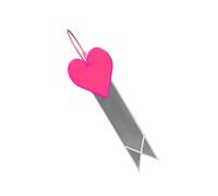 Qaonsciug Facile installazione amore cuore nastro notte ciclismo ciondolo bici moda decorazione bici strisce di avvertimento riflettente alta riflettività ciondolo riflettente