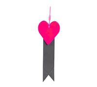 Qaonsciug Facile installazione amore cuore nastro notte ciclismo ciondolo bici moda decorazione bici strisce di avvertimento riflettente alta riflettività ciondolo riflettente