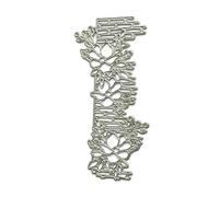 Qaonsciug Fustelle da taglio per recinzioni floreali in metallo fustellate per goffratura stampi stencil per scrapbooking decorazione foto fustelle in metallo tagli recinzione fiore taglio per