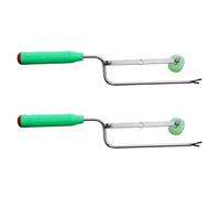 Qaonsciug Heavy Duty Double Pack Ferro Patate Dolci Piantare Strumento Manico Ergonomico Navigazione Terra Heavy Duty Ferro Fioriera Per Fattorie