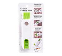 Qaonsciug Heavy Dutys - Spazzola a forma di U per coperchio a tazza con setole a doppia fila con anima in acciaio per residui ostinati, strumento a forma di U, spazzola per pulizia in silicone