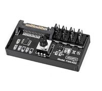 Qaonsciug Il regolatore di velocità della ventola a 4 porte per rack server consente una gestione precisa dei flussi d'aria tramite hub per ventola desktop con tecnologia PWM