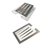 Qaonsciug La base in lega d'acciaio dei supporti degli altoparlanti del computer che riduce le vibrazioni ottimizza la proiezione del suono per le basi di riduzione della risonanza dei sistemi desktop