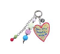 Qaonsciug La lettera acrilica di Keychain borda la decorazione per i monili personalizzabili di Keychain del bagaglio della, D, Taglia unica