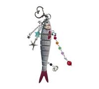 Qaonsciug Portachiavi giocoso vita marina dimensioni compatte facile da attaccare perfetto per personalizzare oggetti regali per amori pesce portachiavi per famiglia, I, Taglia unica