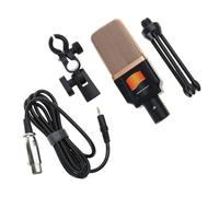 Qaonsciug Registrazione chiara con microfono a condensatore da 3,5 mm e supporto che si collega al telefono PC e ai dispositivi per l'uso