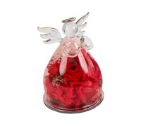 Qaonsciug Rose conservate, scultura angelica con copertura in vetro, accessorio per anniversario di matrimonio, decorazione floreale per la casa, regalo, decorazione floreale