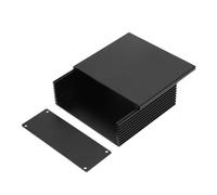 Qaonsciug Scatola in alluminio per strumenti, scatola refrigerante per progetti, scatola di distribuzione di corrente, gestione del calore, 110 x 40 x 100 mm