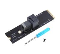 Qaonsciug Scheda di espansione PCIE a SFF-8643 Convertitori PCIe Schede madri Adattatore di estensione per PC desktop Scheda di espansione PCIE