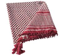 Qaonsciug Sciarpa araba Fazzoletto Arabo Western Donna Traspirante Fazzoletto Sciarpa Outdoor Medio Oriente Foulard Multiuso Per I Malati di Cancro Fascia per Capelli Hijab Per Donna Moda, Rosso