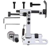 Qaonsciug Sostituzione regolabile della macchina da cucire di altezza della guida dei bordi sospesi dei bordi per il metallo spesso del cuoio e del tessuto